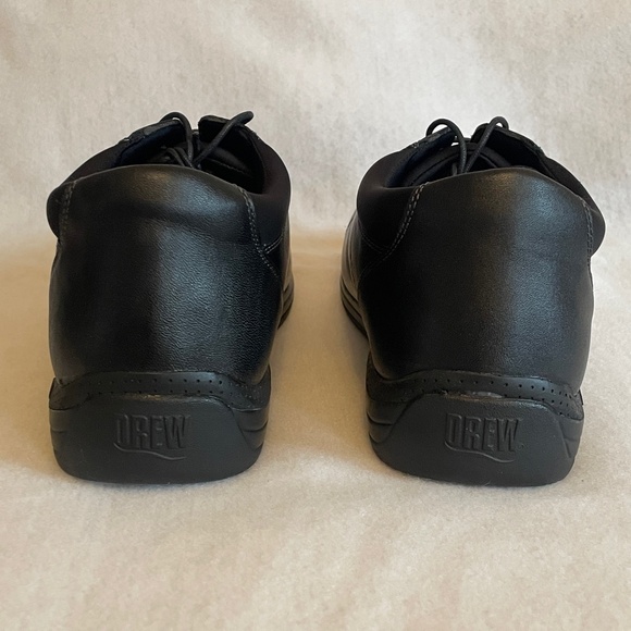 Drew Women’s Tulip Black Calf Tie Shoe, Size 12W, Model 10202-12 - Picture 4 of 9